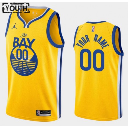 Maillot Basket Golden State Warriors Personnalisé 2020-21 Jordan Brand Statement Edition Swingman - Enfant